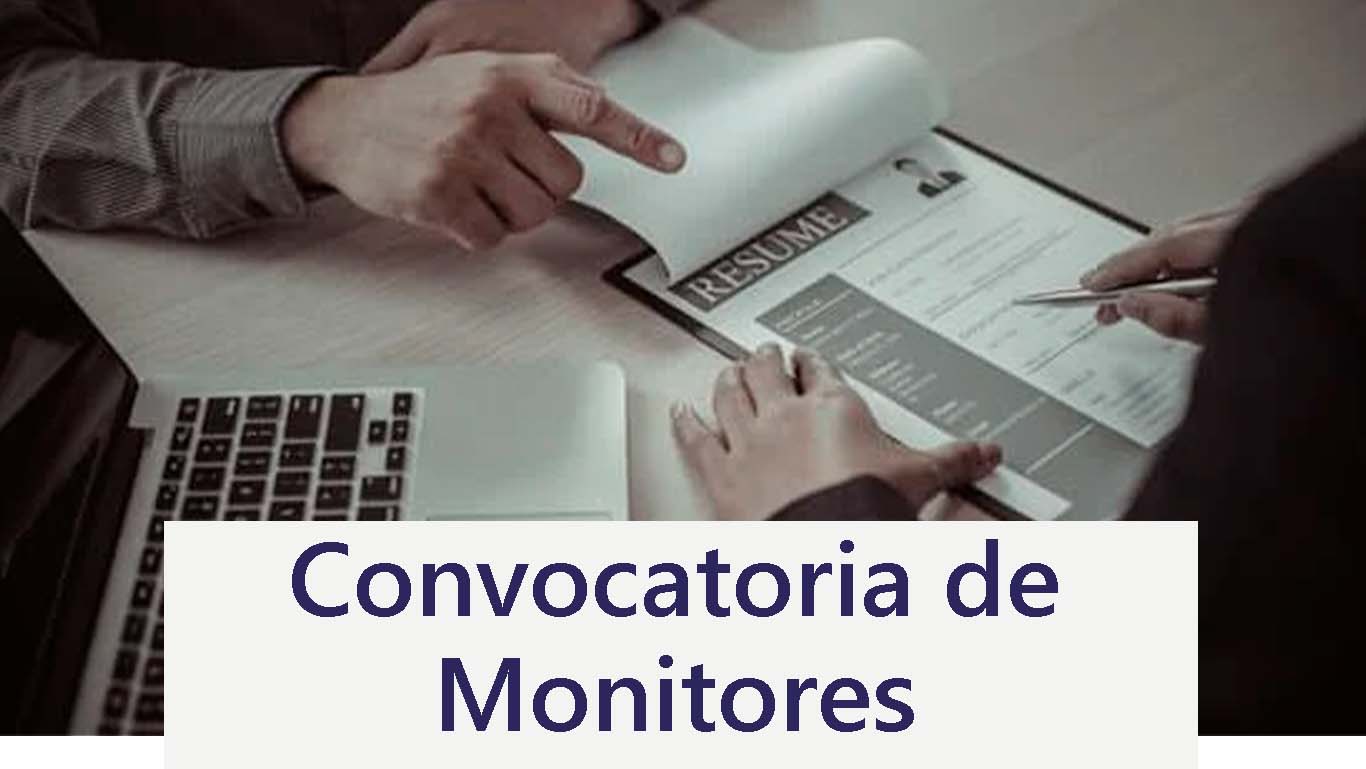 Convocatoria de Monitores